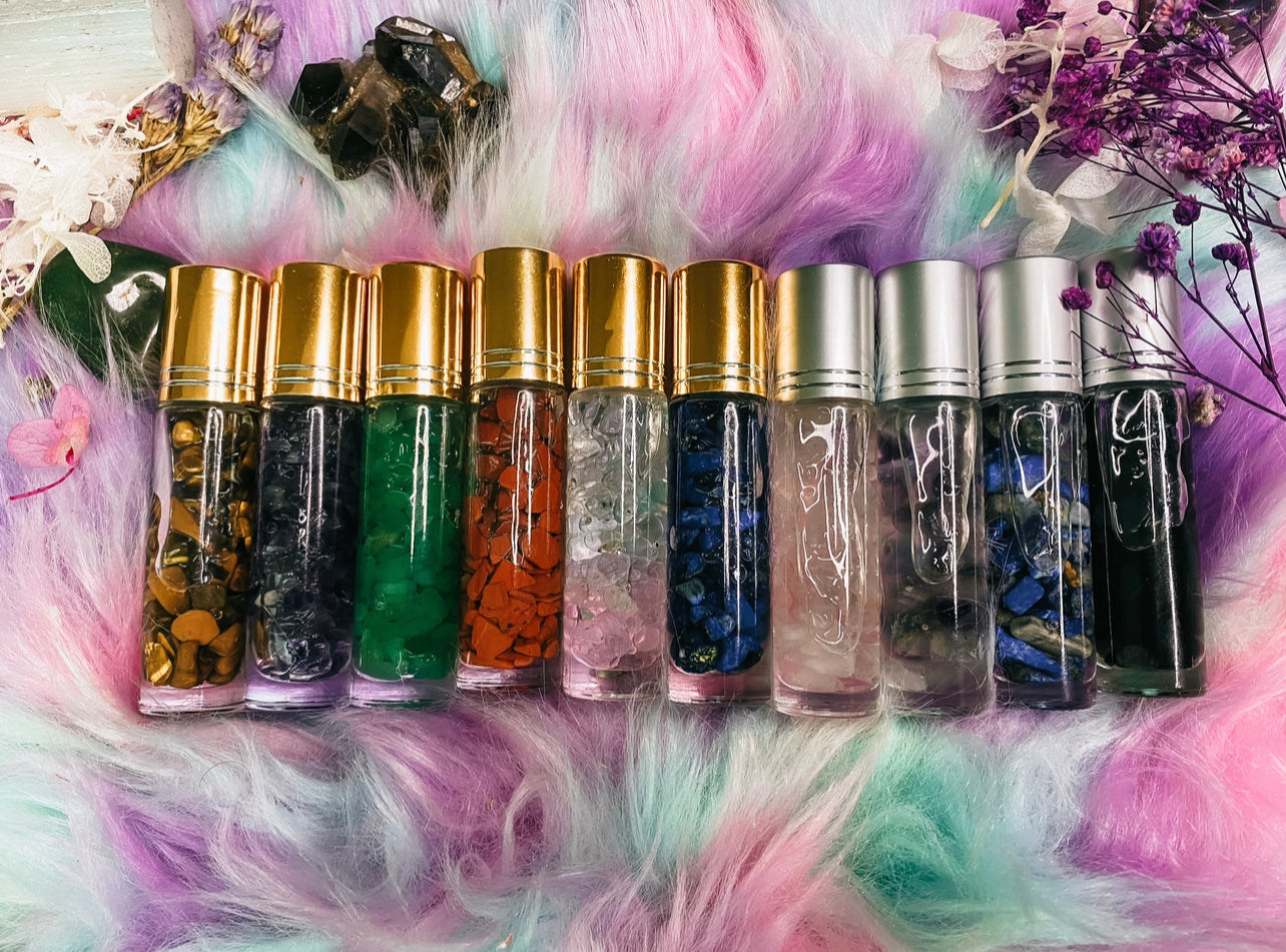 Crystal Gemstone Essential Oil Rollerball