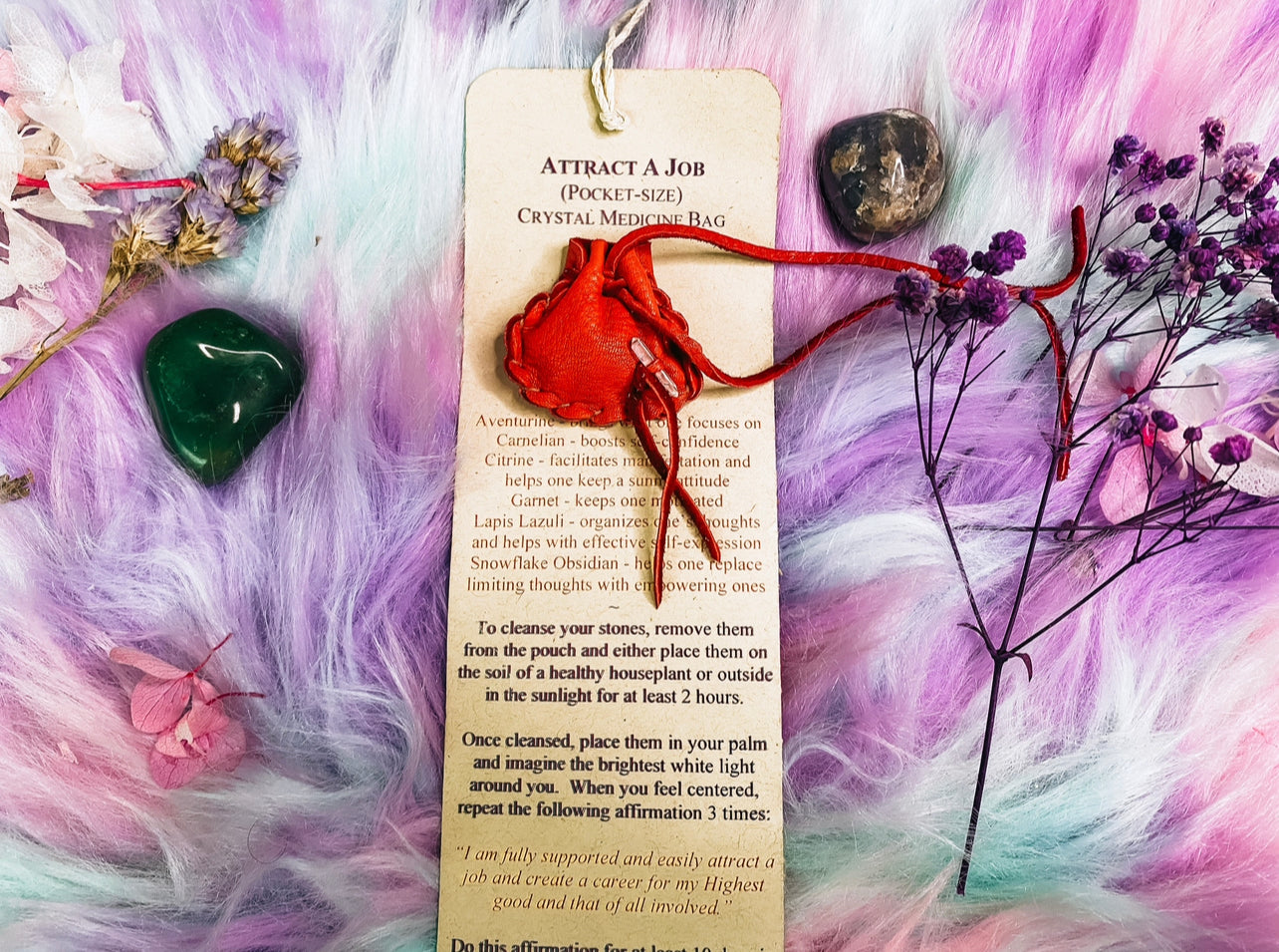 Gemstone Crystal Medicine Bags